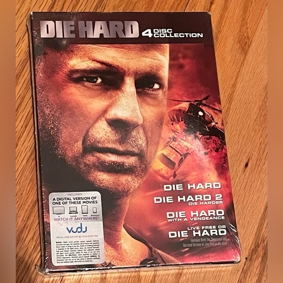 NEW Die Hard DVD Movie Set 4-Disc Collection Bruce Willis Vengeance Live Free - Picture 1 of 3